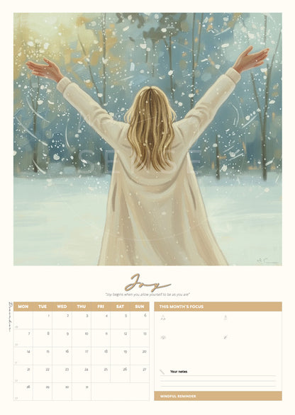 Personal Growth Art Calendar 2026