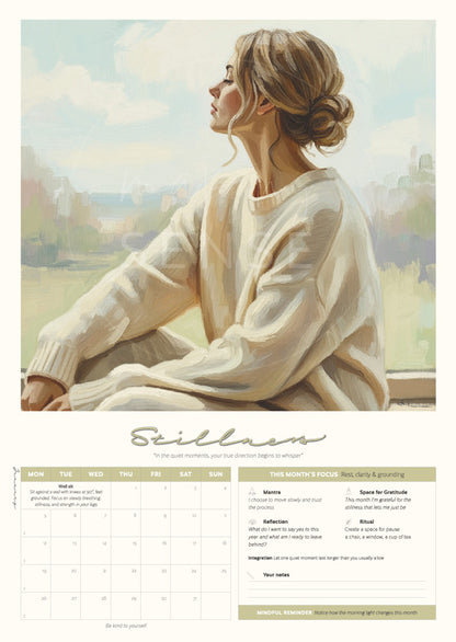 Personal Growth Art Calendar 2026