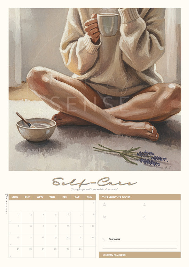 Personal Growth Art Calendar 2026