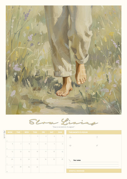 Personal Growth Art Calendar 2026