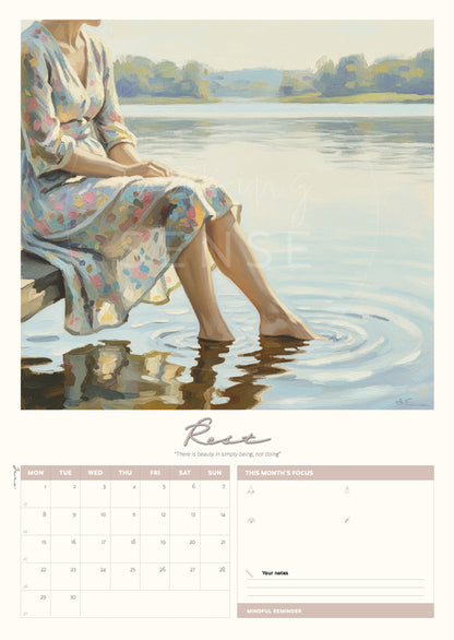 Personal Growth Art Calendar 2026