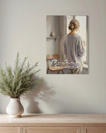 Mindful Wall Art Calendar 2026 by Making Sense Art – modern Scandinavian emotional paintings and personal growth reflection tools