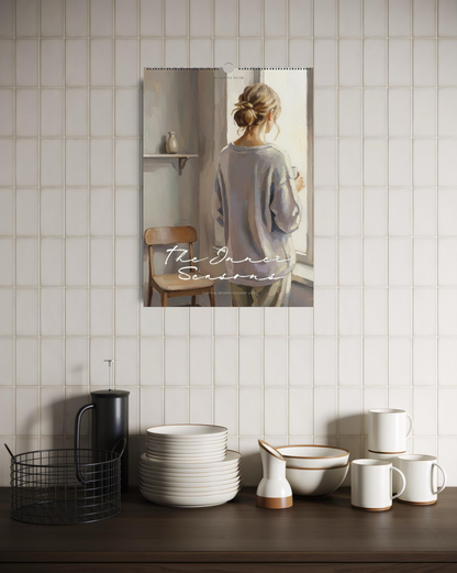 Mindful Wall Art Calendar 2026 by Making Sense Art – modern Scandinavian emotional paintings and personal growth reflection tools