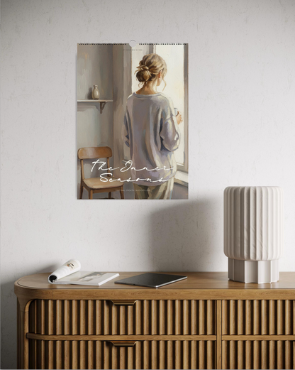 Mindful Wall Art Calendar 2026 by Making Sense Art – modern Scandinavian emotional paintings and personal growth reflection tools