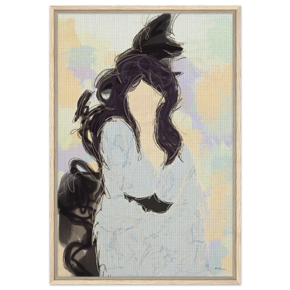 Silenced - abstract wall art by Norwegian artist Making Sense, modern Scandinavian artwork inspired by strength and inner balance