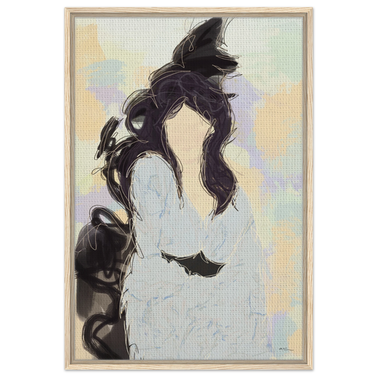 Silenced - abstract wall art by Norwegian artist Making Sense, modern Scandinavian artwork inspired by strength and inner balance