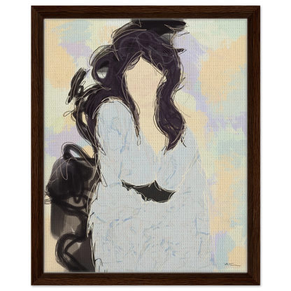 Silenced - abstract wall art by Norwegian artist Making Sense, modern Scandinavian artwork inspired by strength and inner balance