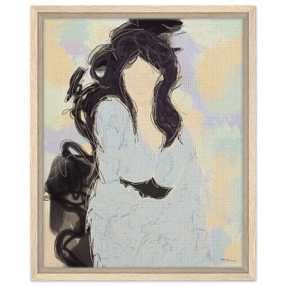 Silenced - abstract wall art by Norwegian artist Making Sense, modern Scandinavian artwork inspired by strength and inner balance