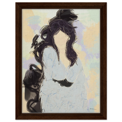 Silenced - abstract wall art by Norwegian artist Making Sense, modern Scandinavian artwork inspired by strength and inner balance