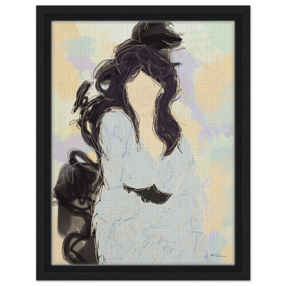 Silenced - abstract wall art by Norwegian artist Making Sense, modern Scandinavian artwork inspired by strength and inner balance