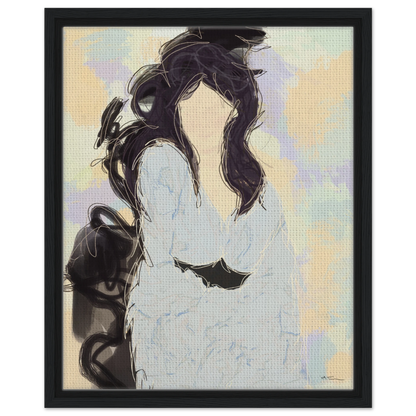 Silenced - abstract wall art by Norwegian artist Making Sense, modern Scandinavian artwork inspired by strength and inner balance