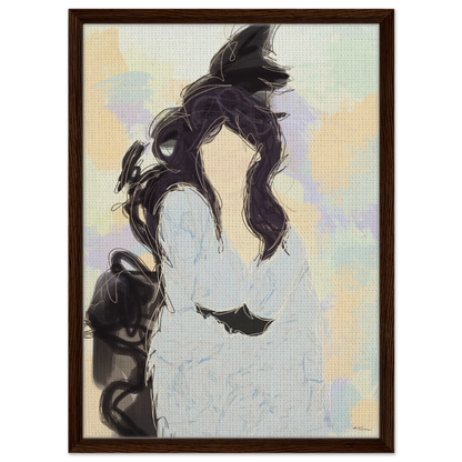 Silenced - abstract wall art by Norwegian artist Making Sense, modern Scandinavian artwork inspired by strength and inner balance