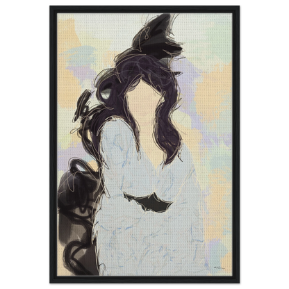 Silenced - abstract wall art by Norwegian artist Making Sense, modern Scandinavian artwork inspired by strength and inner balance