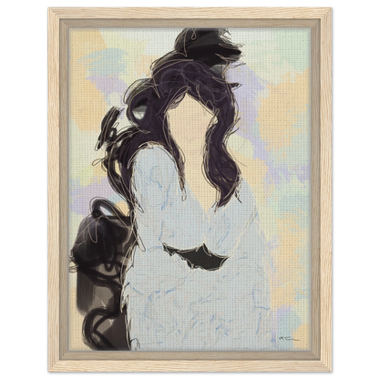 Silenced - abstract wall art by Norwegian artist Making Sense, modern Scandinavian artwork inspired by strength and inner balance