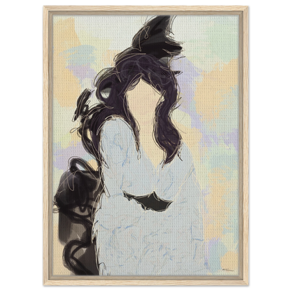 Silenced - abstract wall art by Norwegian artist Making Sense, modern Scandinavian artwork inspired by strength and inner balance
