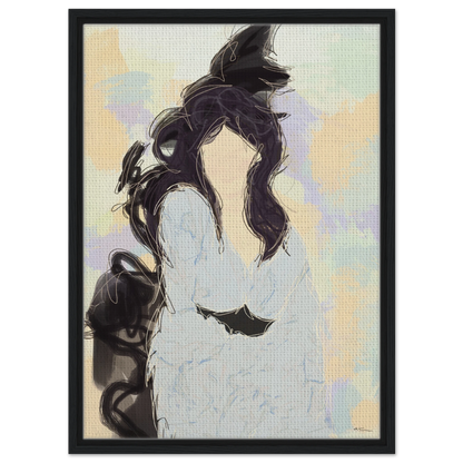 Silenced - abstract wall art by Norwegian artist Making Sense, modern Scandinavian artwork inspired by strength and inner balance