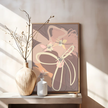 Roots - Abstract Scandinavian modern wall art inspired by organic root forms by Norwegian artist Making Sense