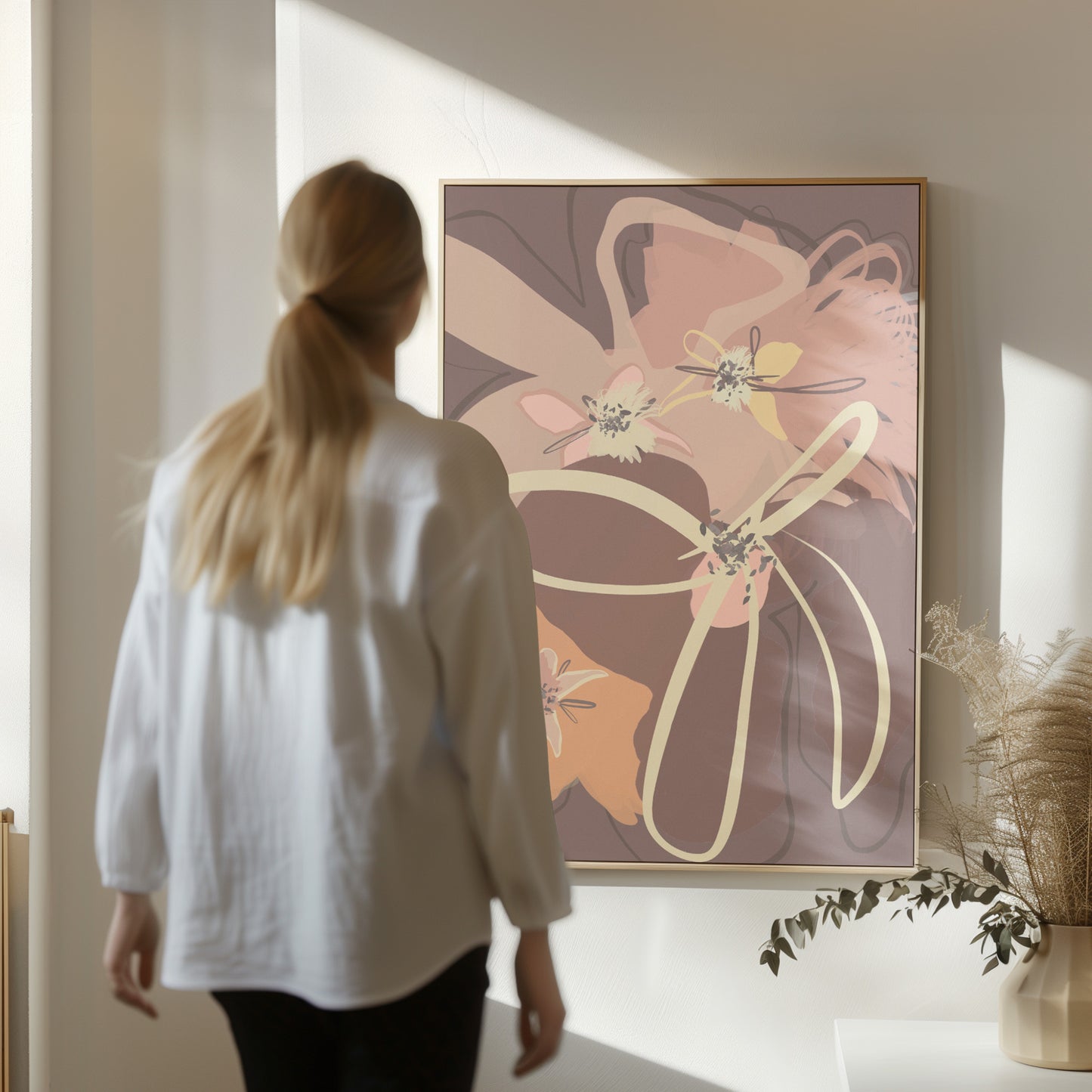 Roots - Abstract Scandinavian modern wall art inspired by organic root forms by Norwegian artist Making Sense