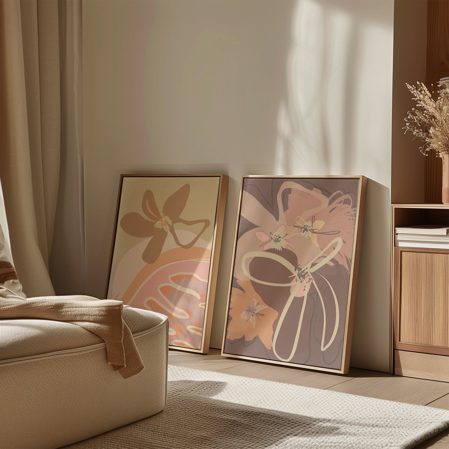Roots - Abstract Scandinavian modern wall art inspired by organic root forms by Norwegian artist Making Sense